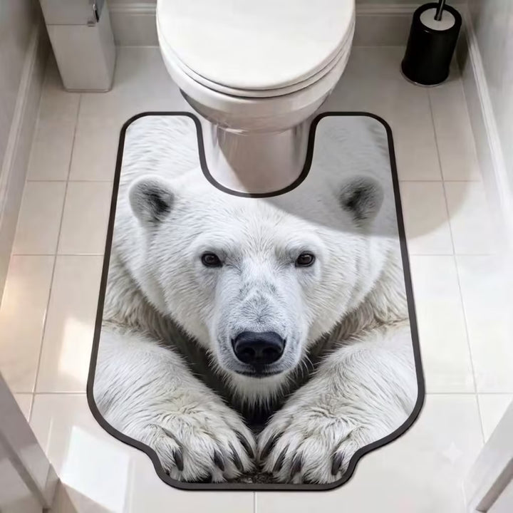Poolbear Theme Decorative Bath Mat