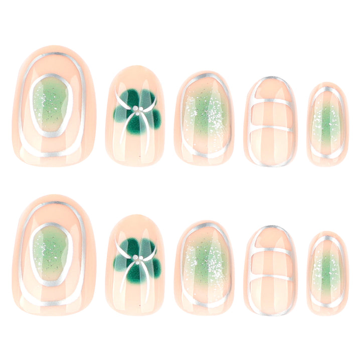 Elegant Nail Art with Floral Design Kalsten