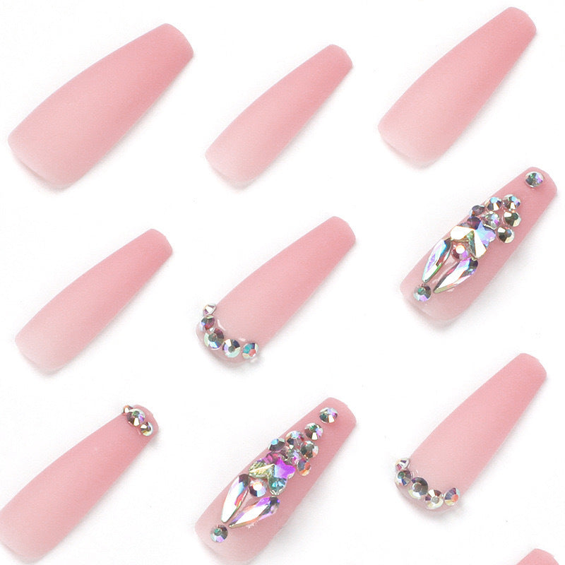 Artificial nails with rhinestone embellishments Kalsten