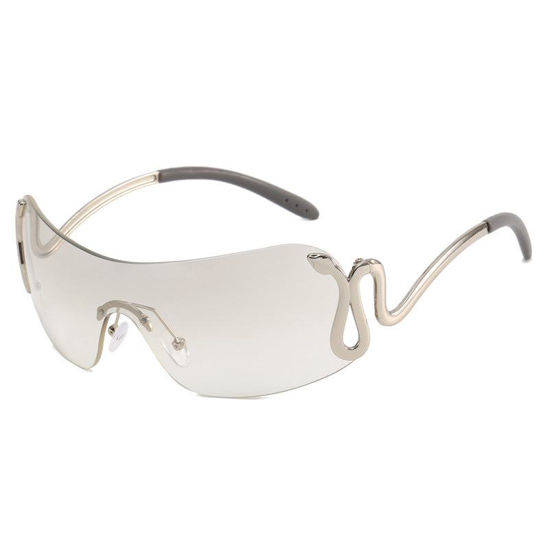 Ladies futuristic sports sunglasses with playful design Kalsten