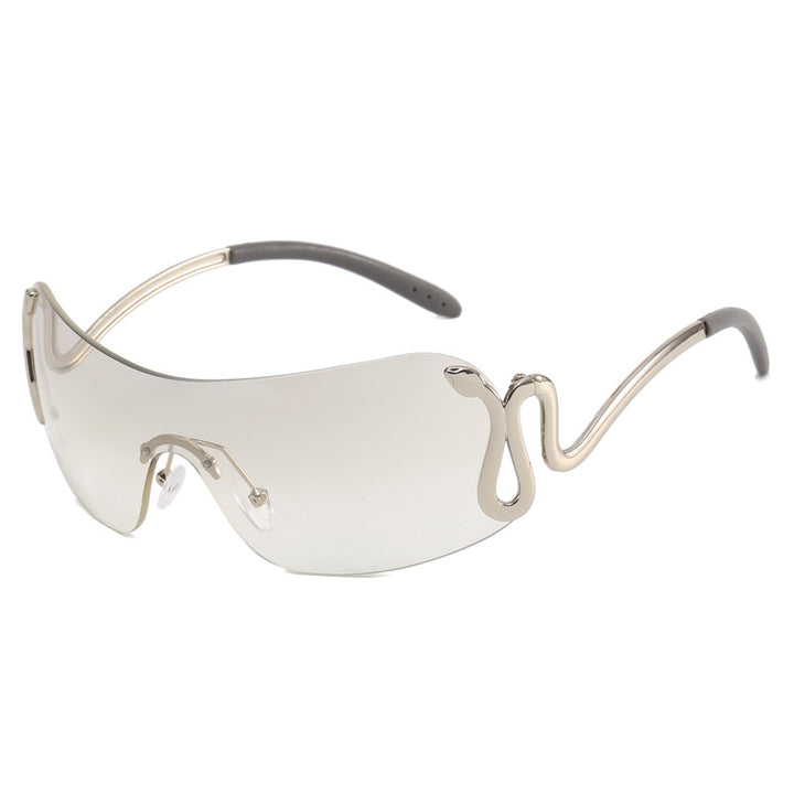 Ladies futuristic sports sunglasses with playful design Kalsten