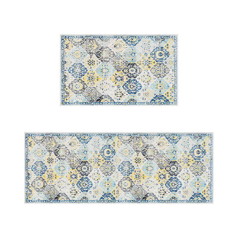Vintage Floral Pattern Area Rug Set Kalsten