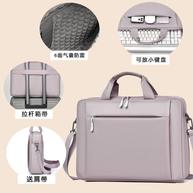 Laptop Bag With Practical Organizer And Removable Shoulder Strap Kalsten
