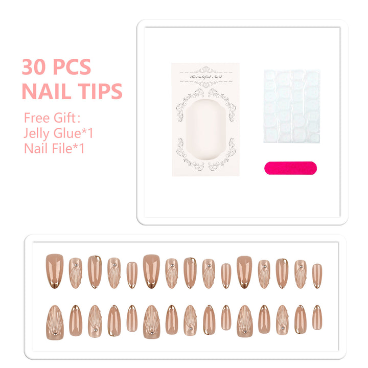 Elegant Art Deco Style Press-On Nails
