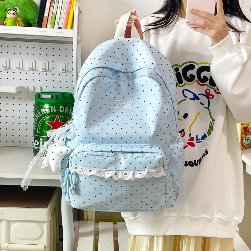 Cute Decorative Polka Dot Backpack Kalsten