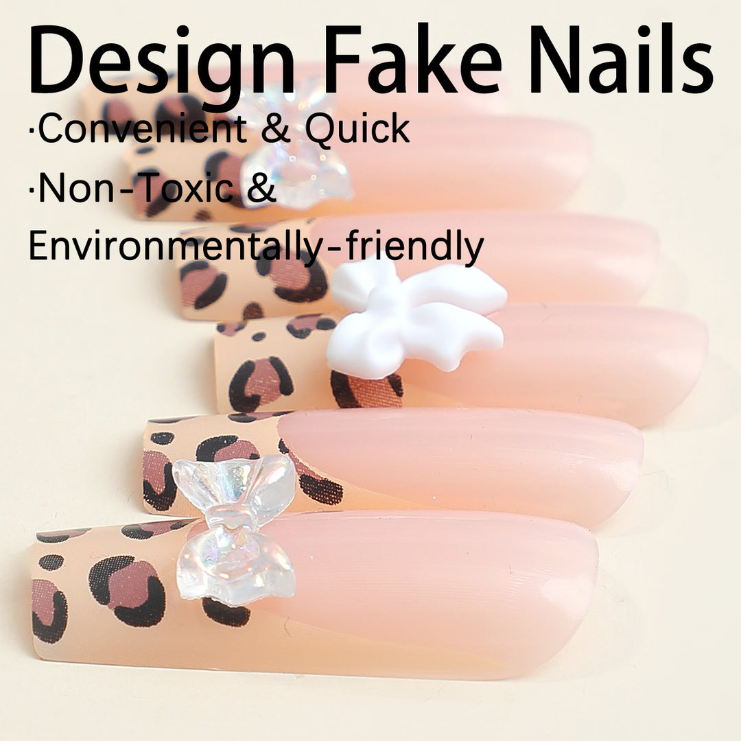 Artificial nail set with elegant crystal applications Kalsten