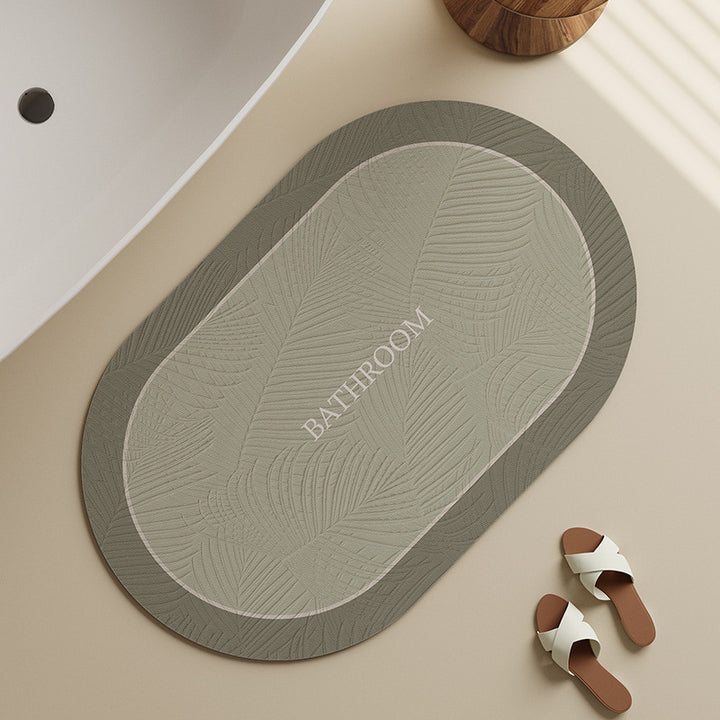 Elegant Floral Bath Mat Kalsten