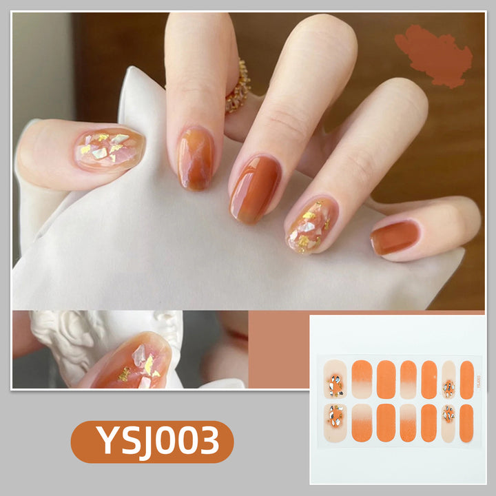 Artistic nail decoration with glitter details Kalsten