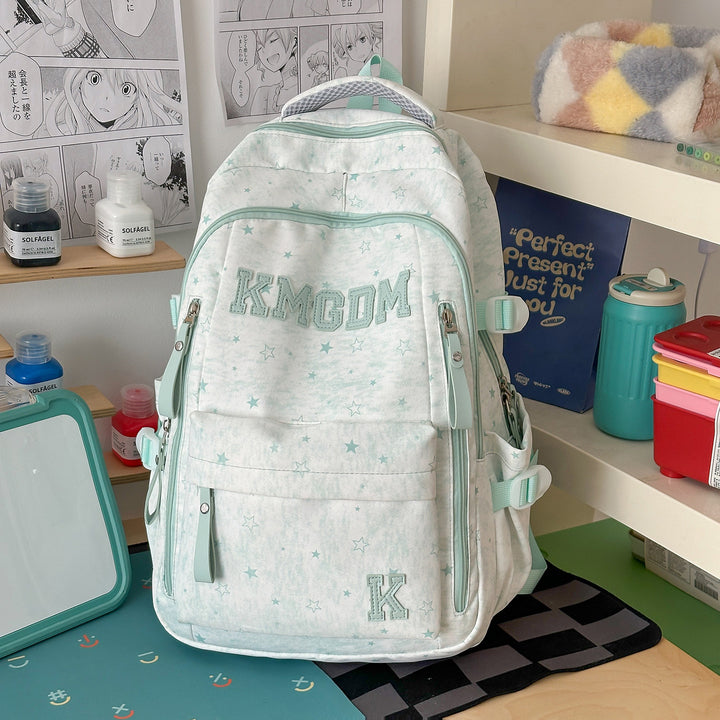 Stylish Star-Embellished Backpack
