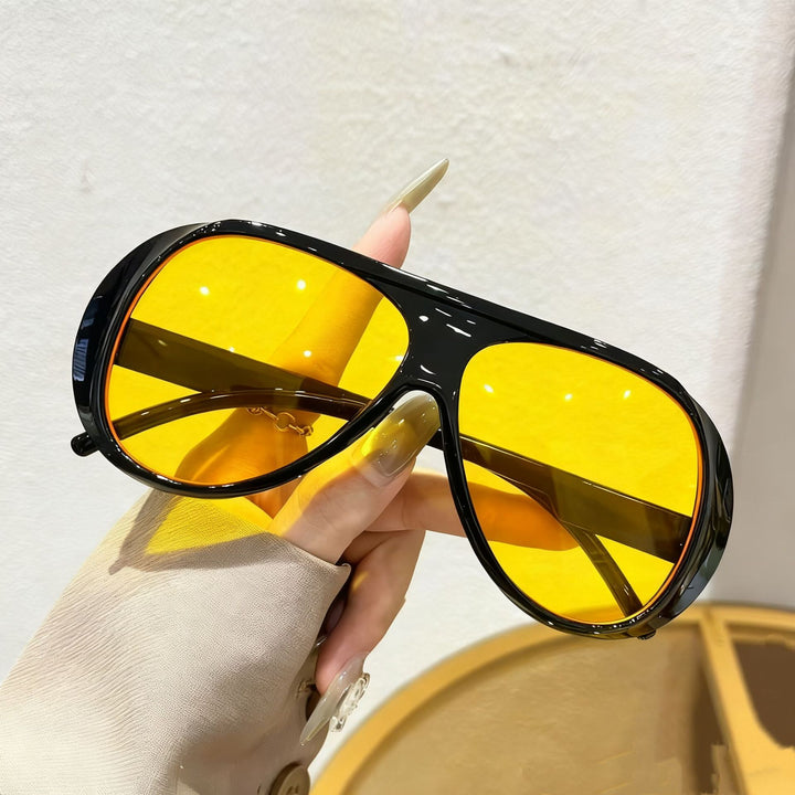 Sporty Oversized Shield Sunglasses Kalsten