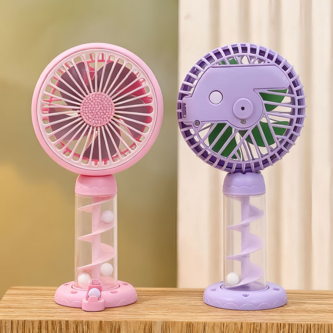 Ladies Portable Mini USB Fan with Creative Spiral Design Kalsten