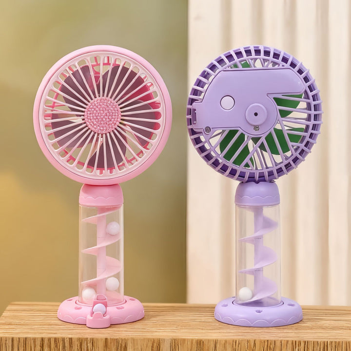 Ladies Portable Mini USB Fan with Creative Spiral Design Kalsten
