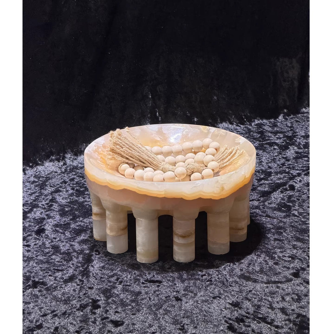 Decorative Onyx Serving Bowl