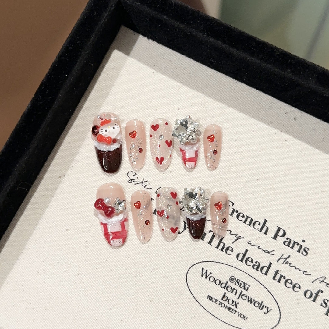 Whimsical Character Press-On Nail Set