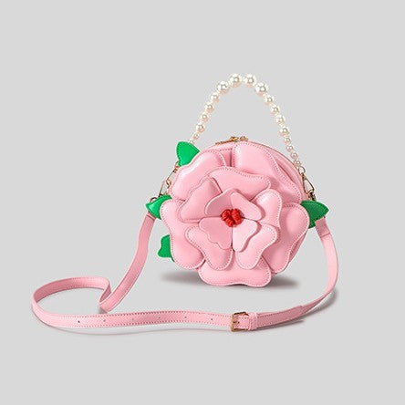 Floral-Themed Decorative Handbag