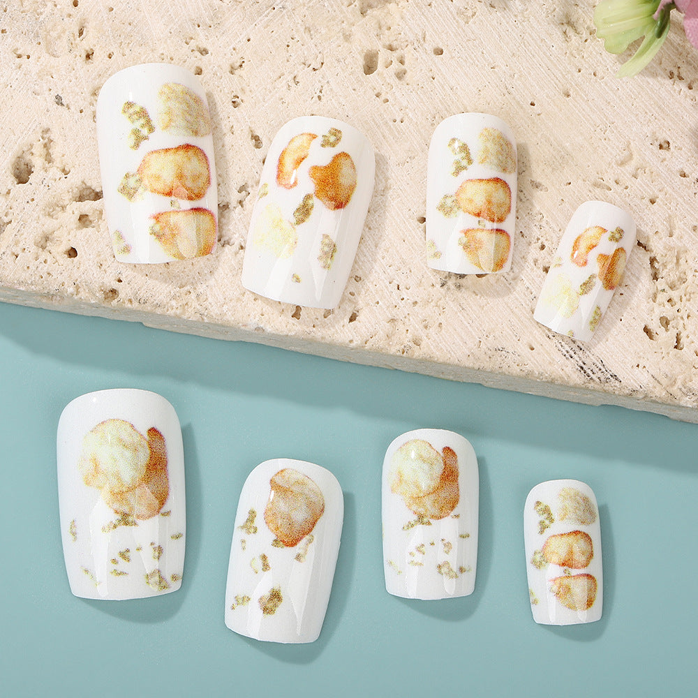 Creative artificial nails in natural vintage design Kalsten
