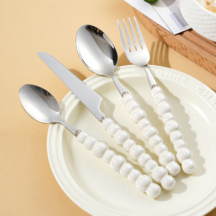 Elegant finger food fork with non-slip handle Kalsten