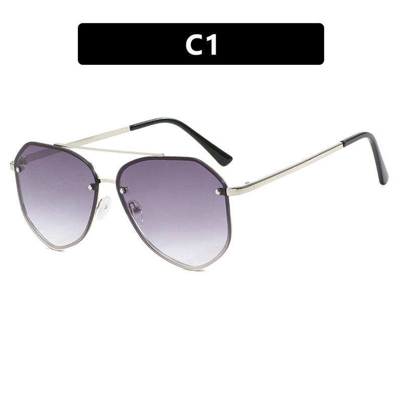 Women's geometric sunglasses with delicate frame Kalsten