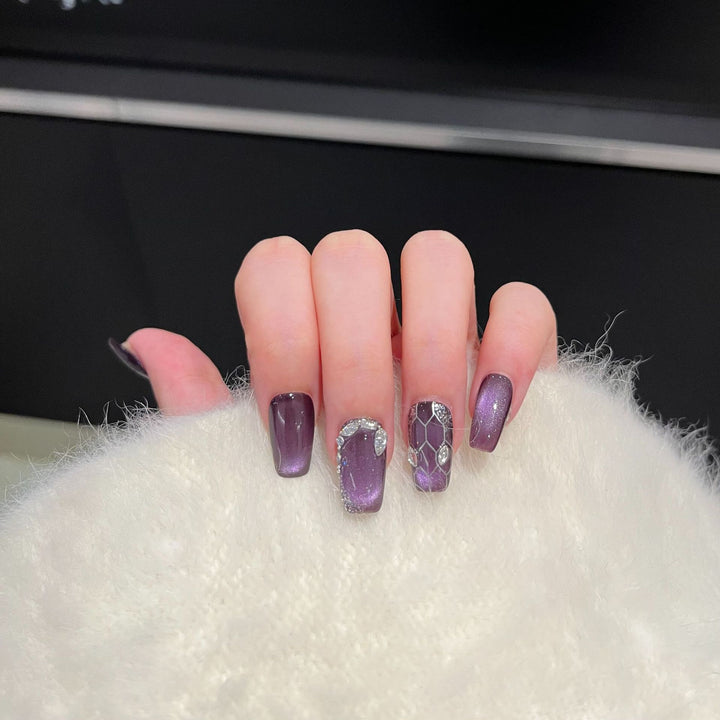 Diamond-Accented Press-On Nail Set Kalsten
