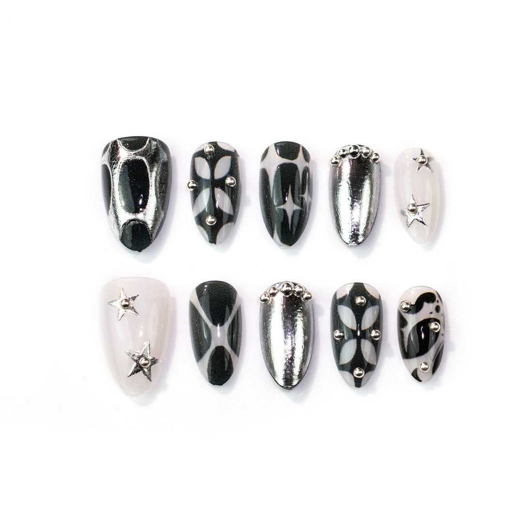 Artistic Graphic Press-On Nail Art Set Kalsten