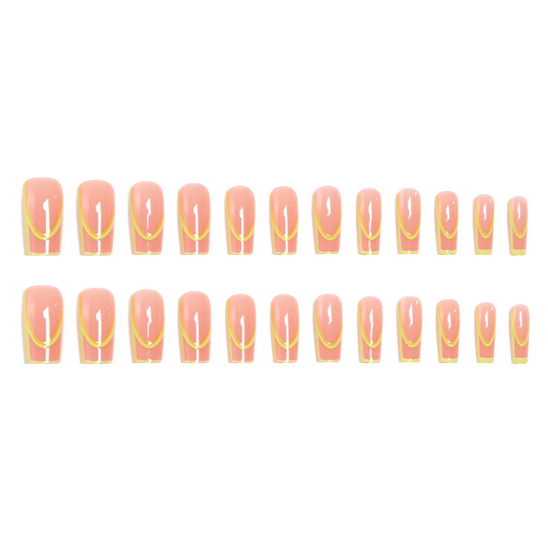 Artistic Nail Tips with Geometric Design Kalsten