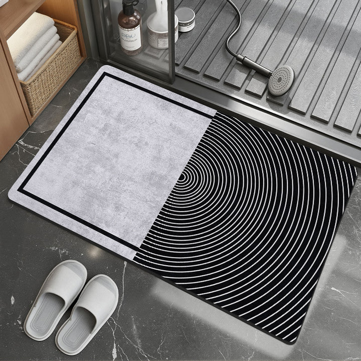 Stylish Geometric Pattern Bath Mat Kalsten