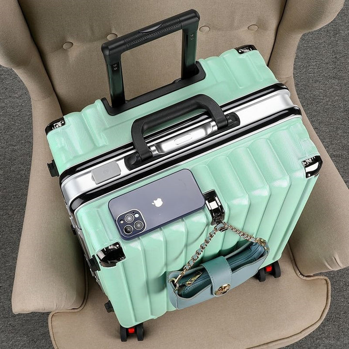 Hard Shell Trolley With Integrated Usb Charging Port And Multifunctional Storage Kalsten