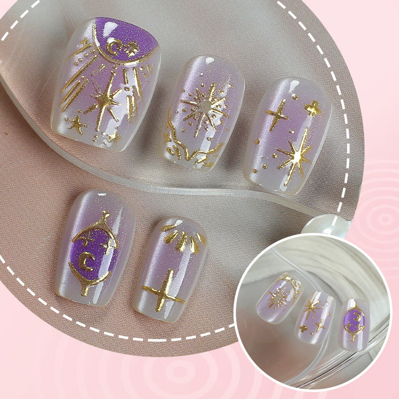 Celestial Design Press-On Nail Set