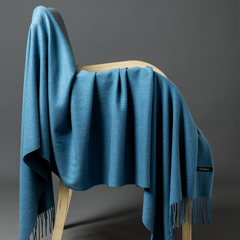 Luxurious Cashmere-Blend Throw Blanket