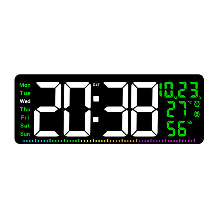 Digital alarm clock with large LED display and weather data Kalsten