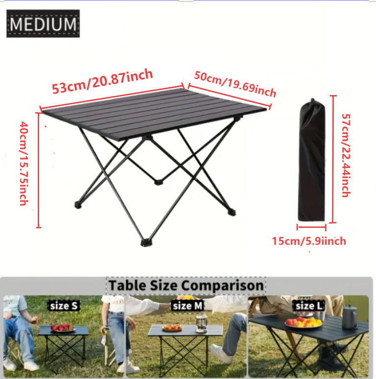 Women Folding Camping Table Kalsten