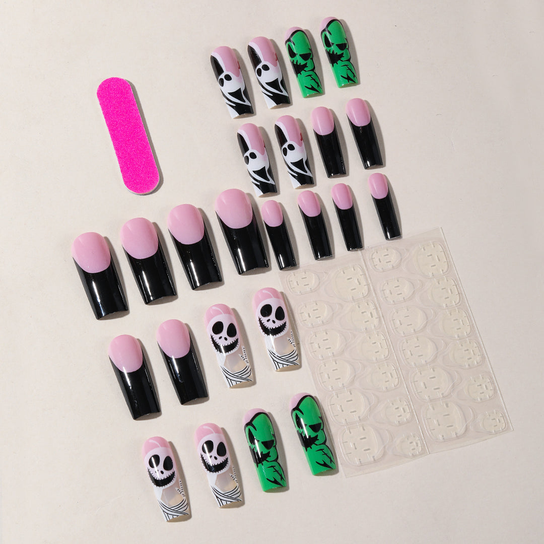 Whimsical Skull Art Nail Extensions Kalsten