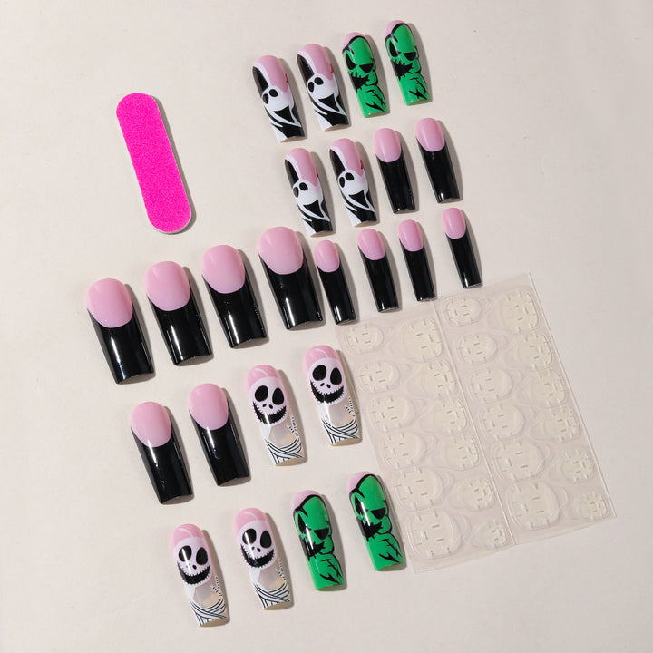 Whimsical Skull Art Nail Extensions Kalsten