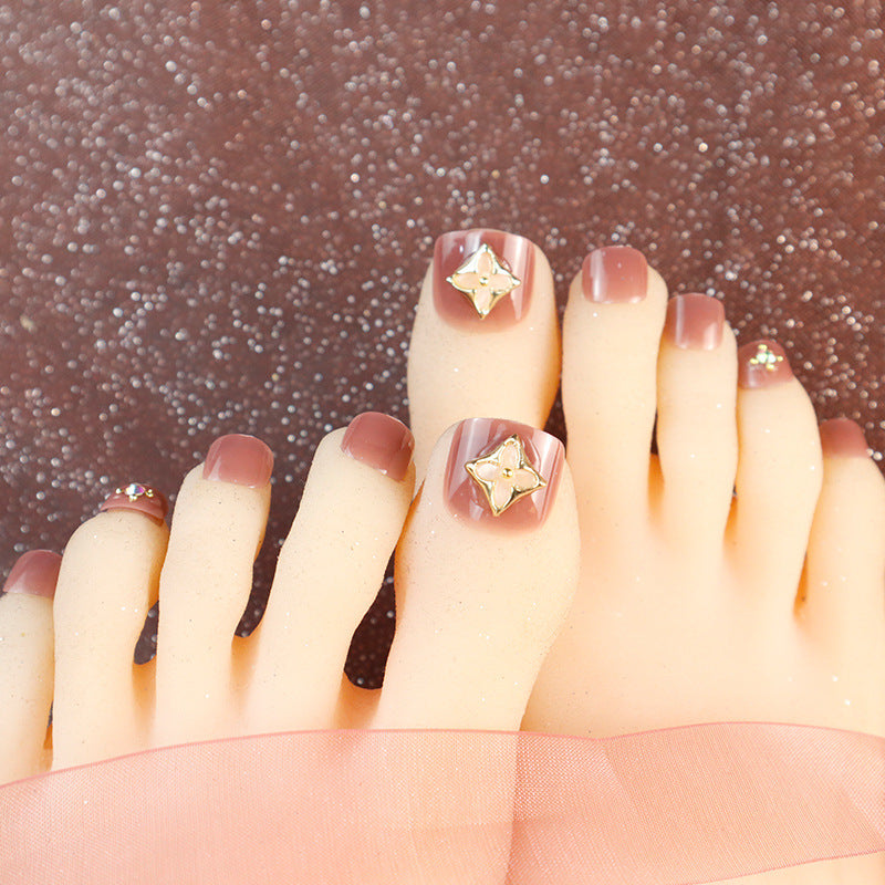 Premium Decorative Press-On Toenail Art Set Kalsten