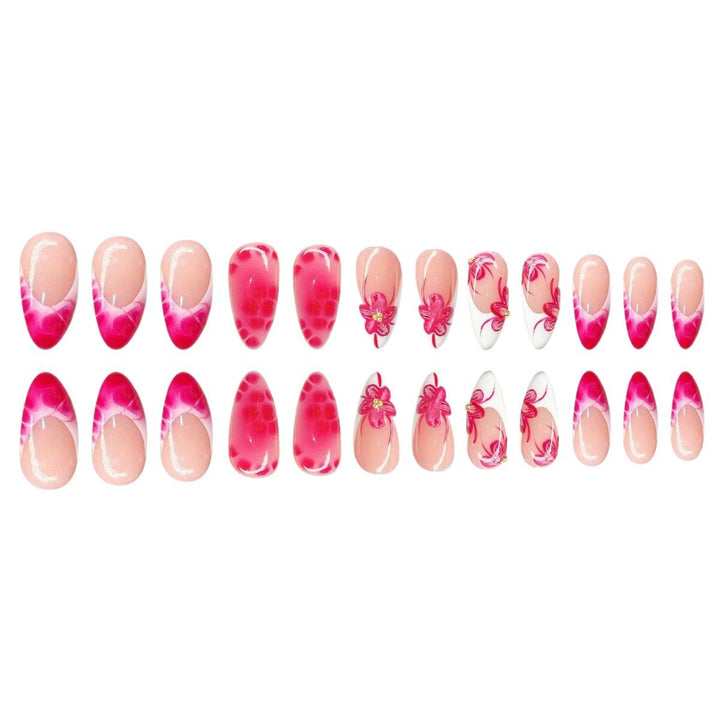 Artistic Floral Stiletto Nail Art Kalsten