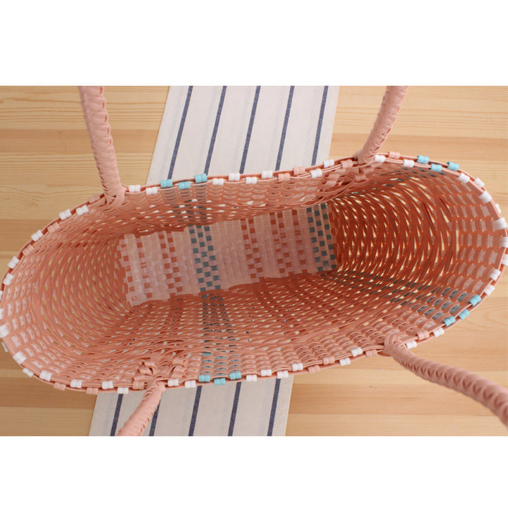 Braided Tote Bag with Geometric Design Kalsten