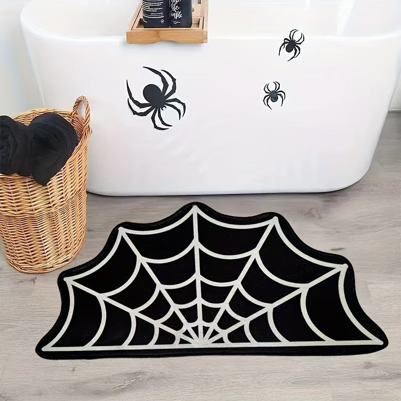 Halloween Pumpkin-Shaped Area Rug