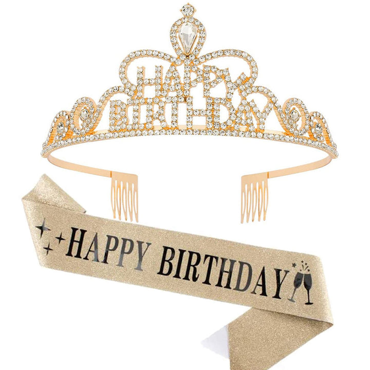 Women Funkenkrone with "Happy Birthday" lettering Kalsten