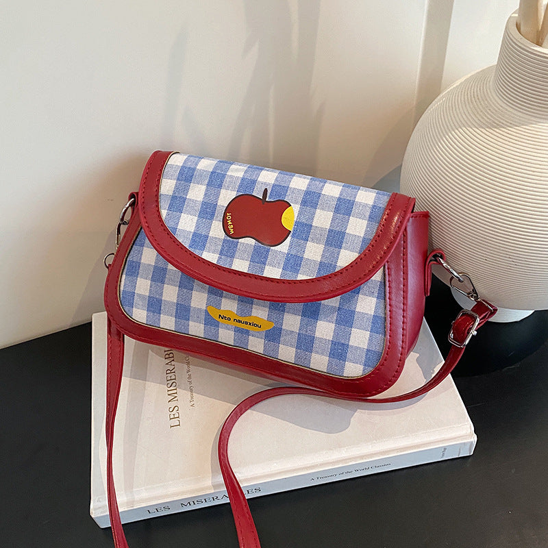 Playful Gingham Pattern Handbag Kalsten