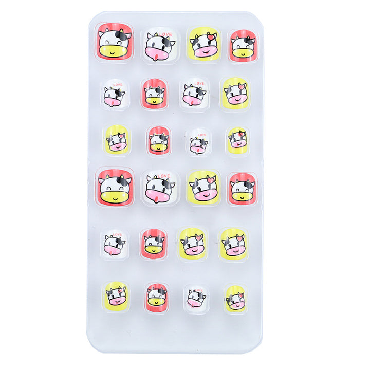 Playful Cartoon Animal Press-On Nail Set Kalsten