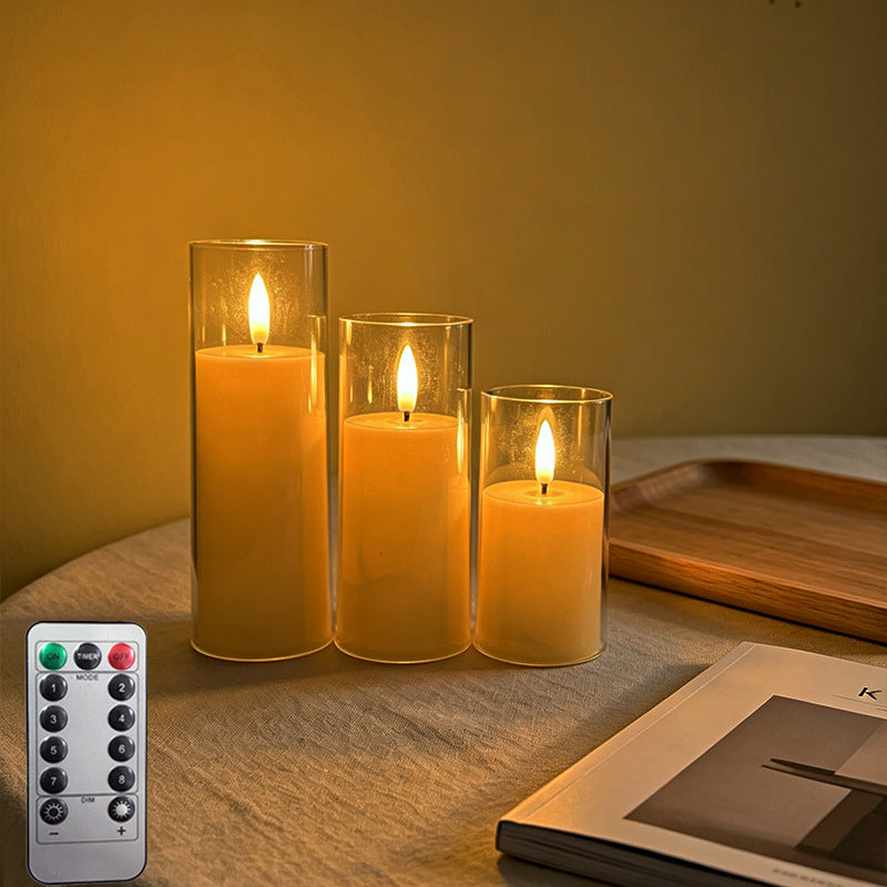 LED Scented Candle with Flame Effect Kalsten