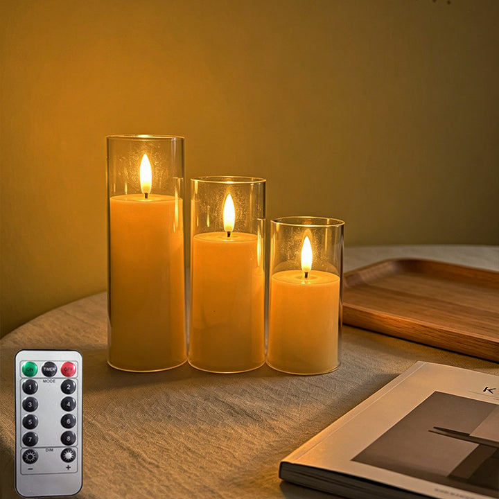 LED Scented Candle with Flame Effect Kalsten