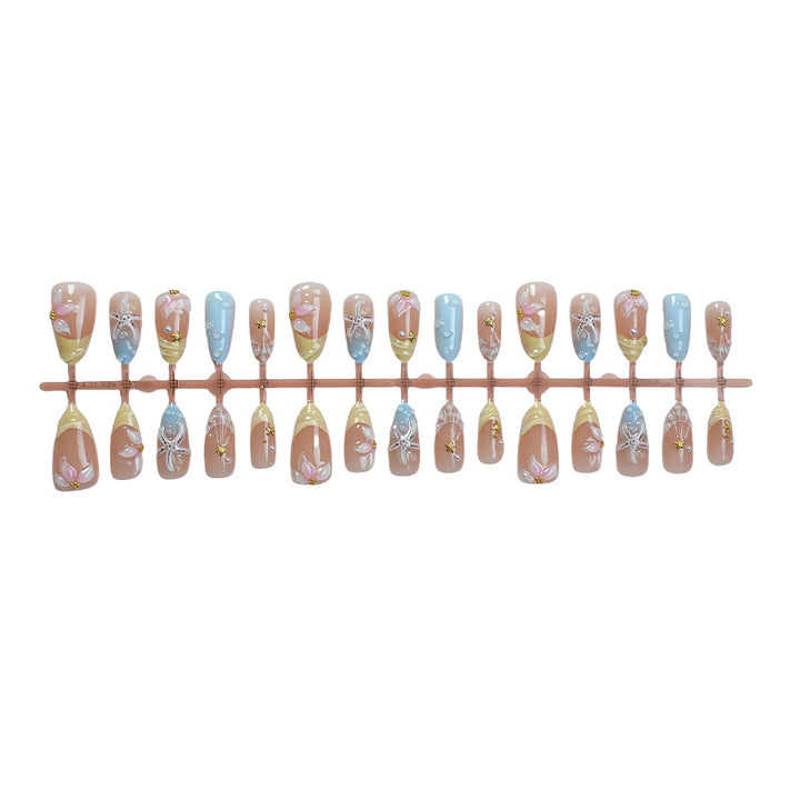 Floral Decorative Press-On Nail Set Kalsten 1788495993