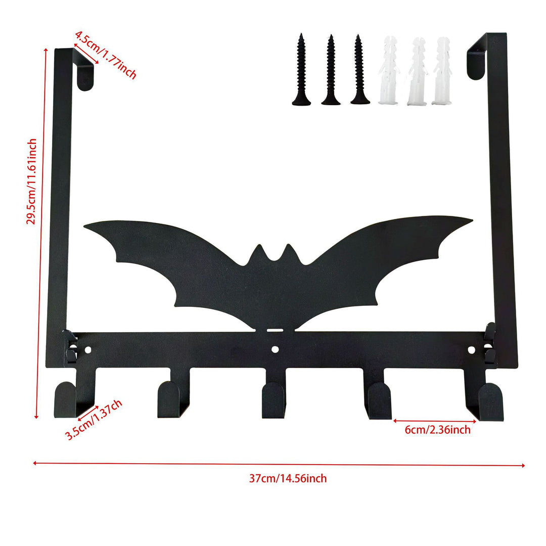 Spider Web-Themed Wall Hook Rack