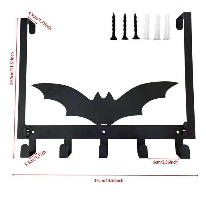 Spider Web-Themed Wall Hook Rack