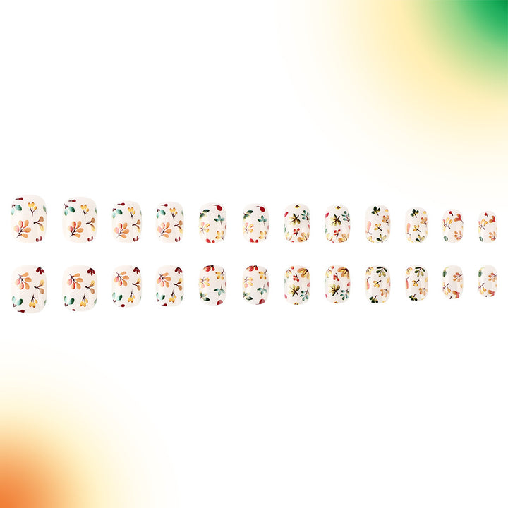 Floral Press-On Nail Art Kalsten