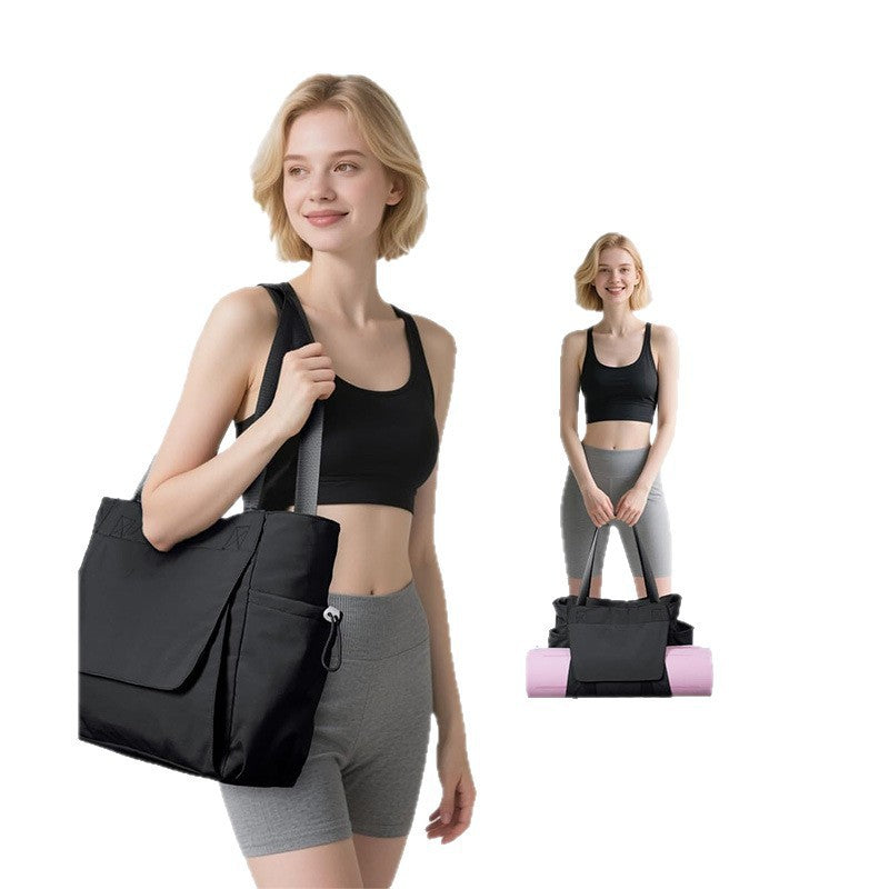 Versatile sports bag with separate yoga mat carrying compartment Kalsten
