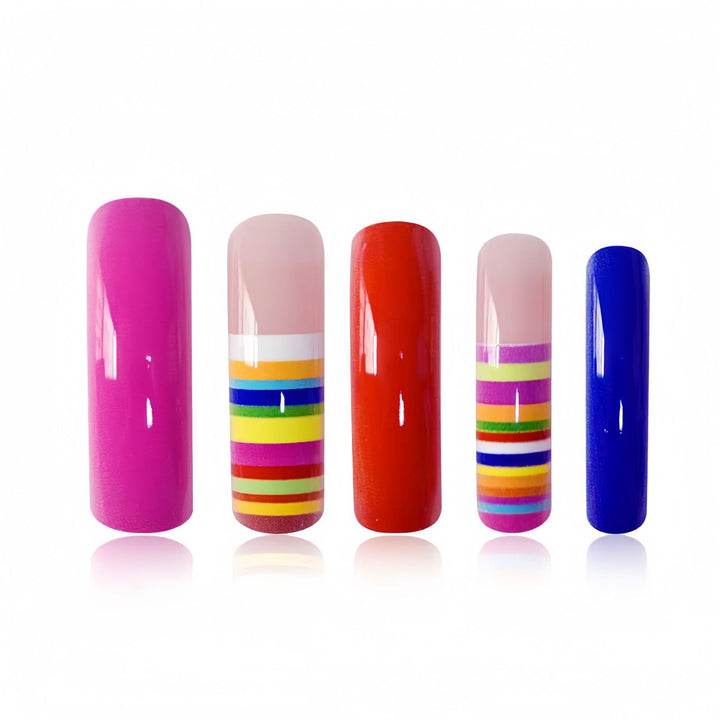 Creative Multi-Color Nail Art Extensions Kalsten