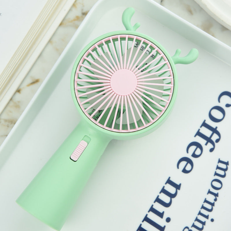 Portable Deer-Themed Handheld Cooling Fan Kalsten