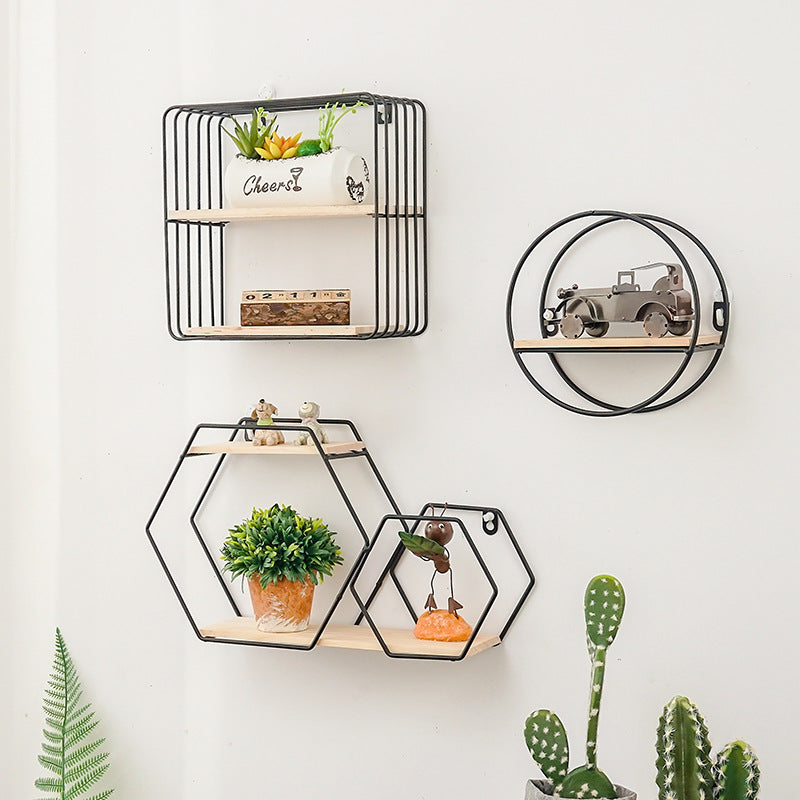 Hexagonal Floating Plant Shelf